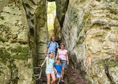 Ausflugsziel Teufelsschlucht © Felsenland Südeifel Tourismus GmbH (Foto: Dominik Ketz) | Eifelhöfe - Urlaub auf dem Bauernhof - Landurlaub in der Eifel